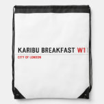 karibu breakfast  Drawstring Backpack