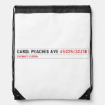CAROL PEACHES AVE  Drawstring Backpack