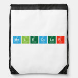 Molecular  Drawstring Backpack
