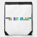 keep calm and love 
 jim ramos escuadro  Drawstring Backpack