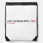 6407 Las Brisas Drive  Drawstring Backpack