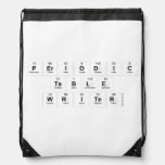 Periodic
 Table
 Writer  Drawstring Backpack