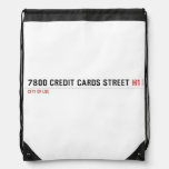 7800 Credit cards street  Drawstring Backpack