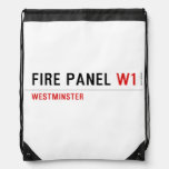 FIRE PANEL  Drawstring Backpack