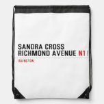 Sandra Cross Richmond Avenue  Drawstring Backpack
