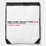 MIND CANDY HOLIDAY PARK  Drawstring Backpack