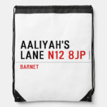 Aaliyah's  Lane  Drawstring Backpack