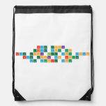 never gonna
 give you up
 never gonna let you down
 never gonna run around
 and dessert you  Drawstring Backpack