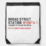 BROAD STREET STATION  Drawstring Backpack