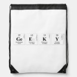 Geeky  Drawstring Backpack