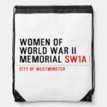 women of world war II memorial  Drawstring Backpack