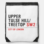 Upper  tulse hill/ Treetop  Drawstring Backpack