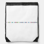 I think luv inspires science its all chemistry  Drawstring Backpack
