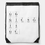 Life 
 Science
 is
 Lit  Drawstring Backpack