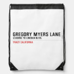 Gregory Myers Lane  Drawstring Backpack