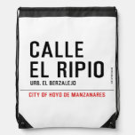 CALLE EL RIPIO  Drawstring Backpack
