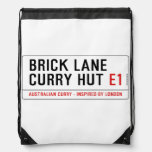 Brick Lane  Curry Hut  Drawstring Backpack