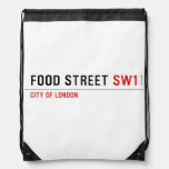 Food street  Drawstring Backpack