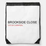 brookside close  Drawstring Backpack
