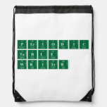 Periodic
 Table
 Writer  Drawstring Backpack