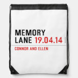MEMORY LANE  Drawstring Backpack