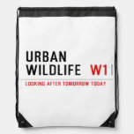 URBAN WILDLIFE   Drawstring Backpack