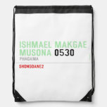 ISHMAEL MAKGAE MUSONA  Drawstring Backpack