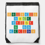 Periodic
 Table
 Writer
 No more
 Mexican  Drawstring Backpack