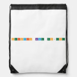 Periodic Name Project  Drawstring Backpack