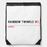 rainbow twinkle  Drawstring Backpack