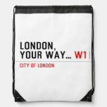 London, your way...  Drawstring Backpack