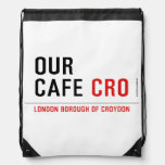 our cafe  Drawstring Backpack