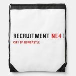 Recruitment  Drawstring Backpack