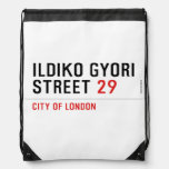 Ildiko Gyori Street  Drawstring Backpack