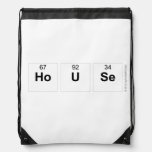 House  Drawstring Backpack