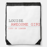 louise   Drawstring Backpack