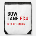 Bow Lane  Drawstring Backpack