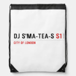 dj s'ma-tea-s  Drawstring Backpack