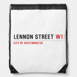 Lennon Street  Drawstring Backpack