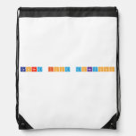 Canned Food Donations  Drawstring Backpack