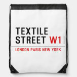 Textile Street  Drawstring Backpack