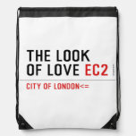 the look of love  Drawstring Backpack