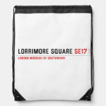Lorrimore Square  Drawstring Backpack