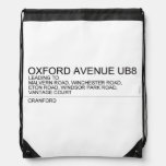 Oxford Avenue  Drawstring Backpack