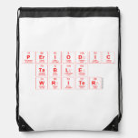 Periodic
 Table
 Writer  Drawstring Backpack