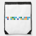 Mi lema de vida
 Be you Be happy  Drawstring Backpack