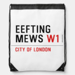 EEFTING MEWS  Drawstring Backpack