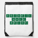 Periodic
 Table
 Writer  Drawstring Backpack
