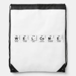 Welcome  Drawstring Backpack