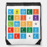 Abcdef
 ghijk
 lmnopq
 rstuv
 wxy&z  Drawstring Backpack